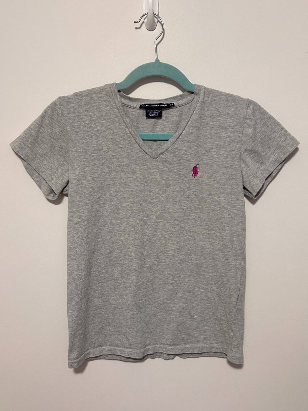 Ralph Lauren Sport Womens V-Neck T-Shirt - Color: Heather Gray / Size: XS